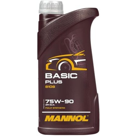 Mannol 8108 Basic Plus Fully Synthetic Gear Oil Sae 75W-90 Api Gl4+, Mil-L-2105 Imported From Germany (1L)