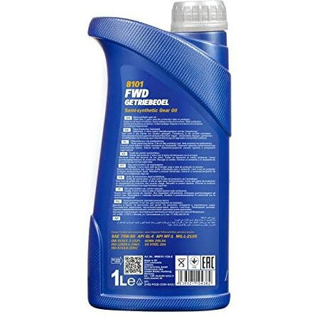 Mannol 8101 Fwd Sae 75W-85 Api Gl-4 Api Mt-1 Semi-Synthetic Gear Oil For Manual Transmissions Imported From Germany (1)