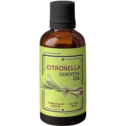 Heilen Biopharm Citronella Essential Oil - 50 Ml Per Bottle Pack Of 1, For Stress Relief Aromatherapy Insect Repellent (Cymbopogon Nardus)