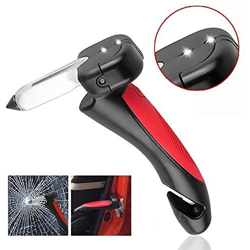 N M Z Car Handle Automotive Mobility Aid & Car Cane Support Handle With Flashlight & Spare Key Compartment Tools With Window Breaker & Seat Belt Cutter(Multicolour, 1 Pc)