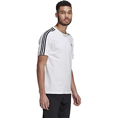 Adidas Mens M 3S Sj T T-Shirt (Gl3733_S, White/Black, S)