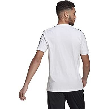 Adidas Mens M 3S Sj T T-Shirt (Gl3733_S, White/Black, S)