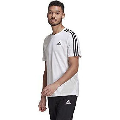 Adidas Mens M 3S Sj T T-Shirt (Gl3733_S, White/Black, S)