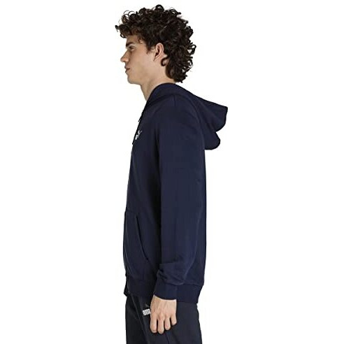 Puma Cotton Men's A-Line Regular Fit Hooded Neck Coat Sweatshirt (58670406_Peacoat_M), Green