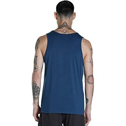 Puma Men's Cotton Solid Regular Fit T-Shirt (67651501_Dark Denim M), Blue