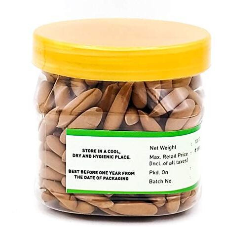 Organic Cart Natural Chilgoza With Shell - Pine Nuts/Magaz 100 Grams Pack Fresh Crop