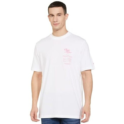 Adidas Men's Fitted T-Shirt (Ic0226_White L)