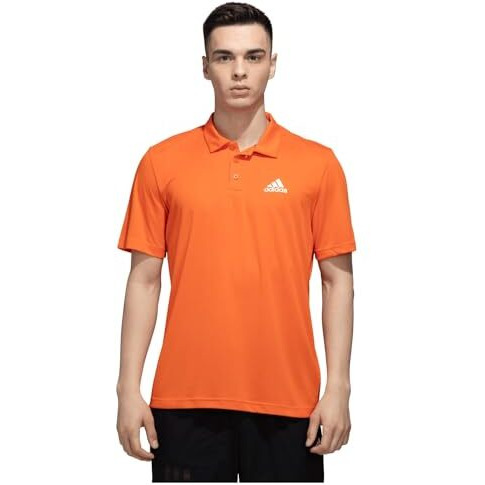 Adidas Men's Geometric Regular Fit Polo Shirt (Hz8987_Seimor/White S)