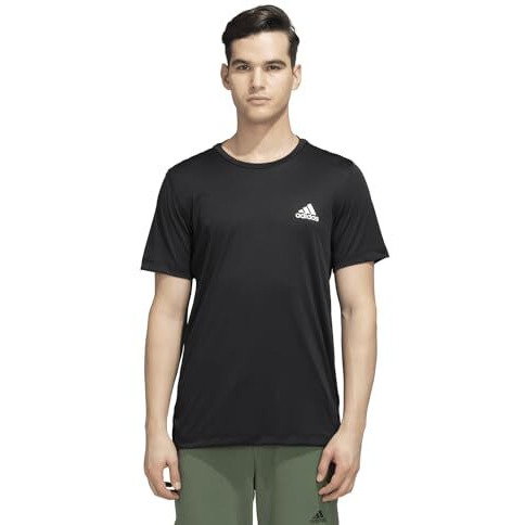 Adidas Men Polyester In Smu Am Tee Sports T-Shirts Black,(Xl)