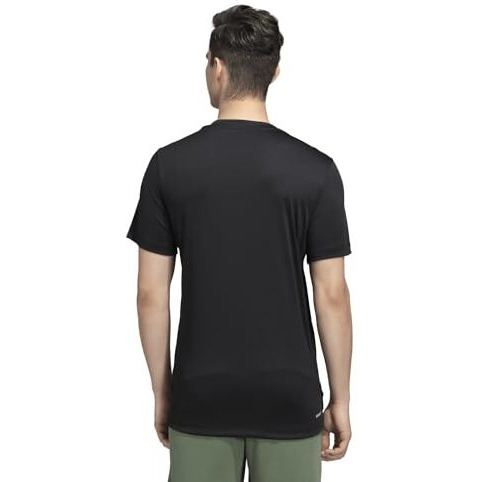Adidas Men Polyester In Smu Am Tee Sports T-Shirts Black,(Xl)
