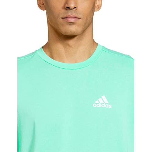 Adidas Men's Polyester In Smu Fe Tee Regular Fit Sports T-Shirts Pulmin/White (Xl)