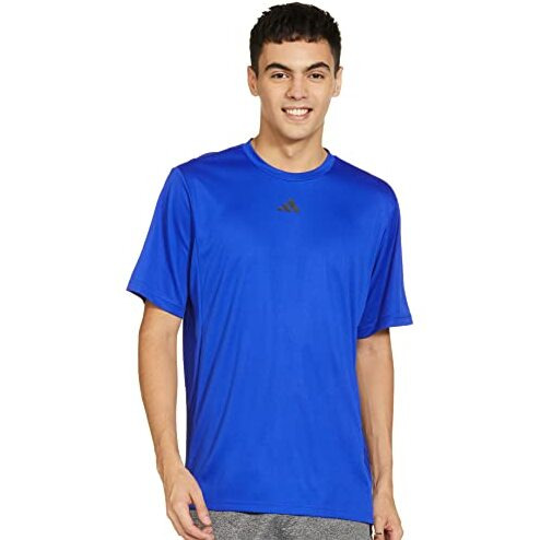 Adidas Men's Regular Fit T-Shirt (Iu0016_Lucblu/Prefuc/Silvmt