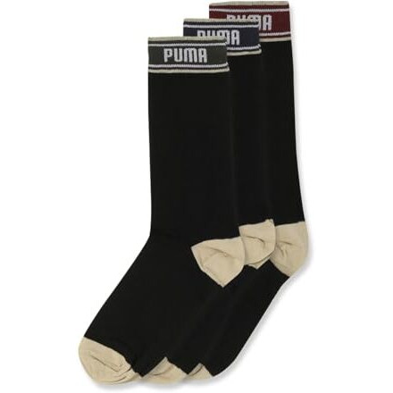Puma Unisex-Adult Lifestyle Crew Socks 3P, Black, 39/42 (94054002)