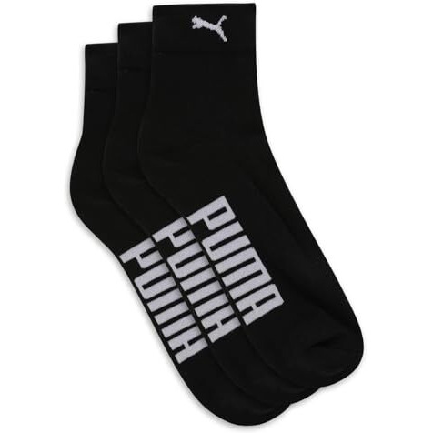 Puma Unisex-Adult Ankle Length Half Terry 3P, Black-Black-Black, 39/42 (68853101)