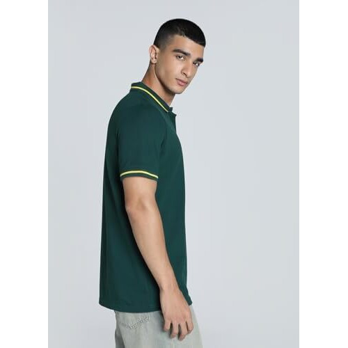 Puma Men's Solid Classic Fit T-Shirt (689457_Dark Myrtle