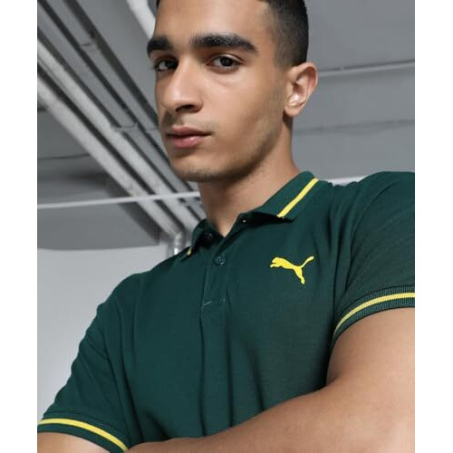 Puma Men's Solid Classic Fit T-Shirt (689457_Dark Myrtle