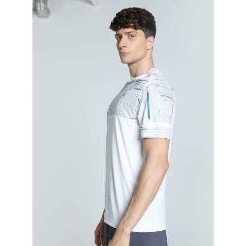 Puma Men's Letter Print Regular Fit T-Shirt (527896_White