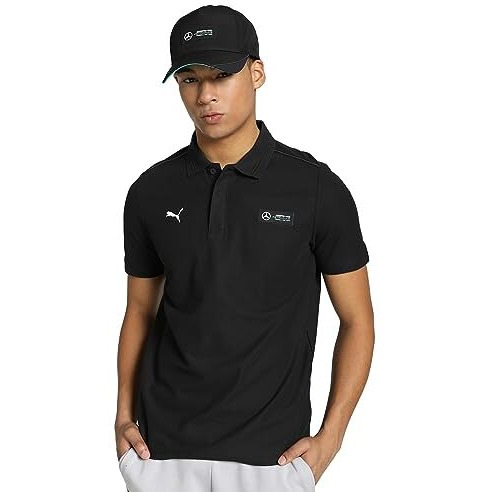 Puma Men's Cotton Solid Regular Fit T-Shirt (621154_Black M)