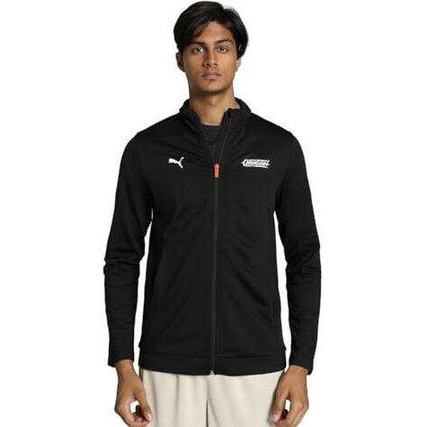 Puma Polyester Men's A-Line Coat (680358_Black, Standard Length, Medium