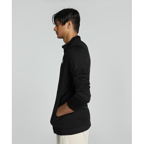 Puma Polyester Men's A-Line Coat (680358_Black, Standard Length, Medium