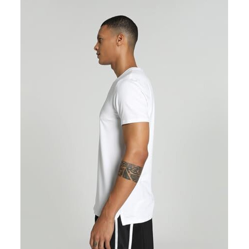 Puma Men's Solid Regular Fit T-Shirt (524989_White