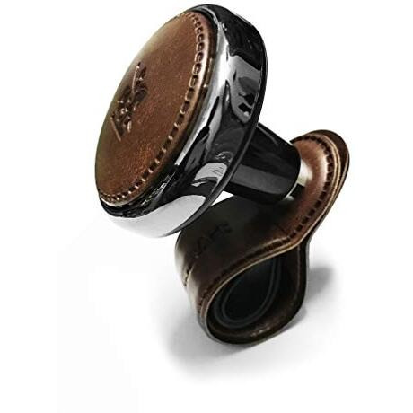 Universal Steering Wheel Spinner Knob | Auxiliary | Booster | Aid | Control | Handle | Car Steering Wheel Strengthener | Auto Spinner Knob Leather Brown Color By Gh Generic Hub (Brown)