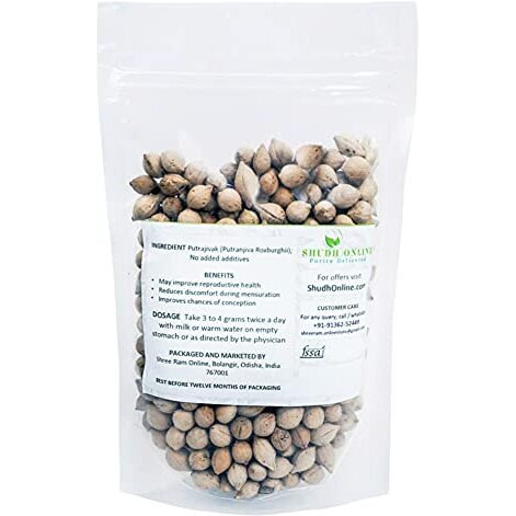 Shudh Online Putrajeevak Beej, Putrajivak Seed (1000 Grams / 1 Kg), Putrijivak, Putr Jivak, Roxburghii