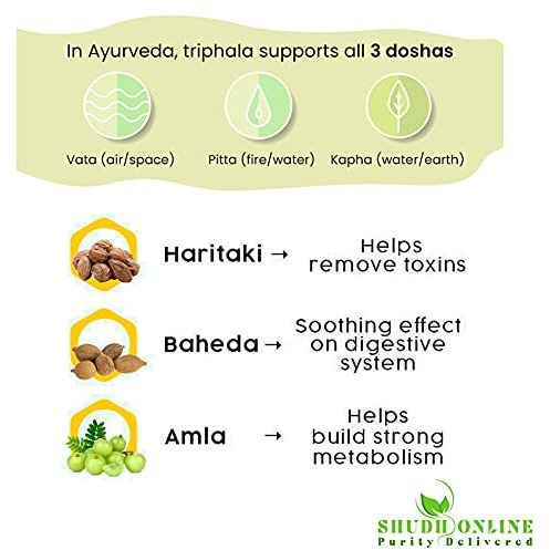 Shudh Online Combo Of Dry Amla + Baheda + Harad (200 Gram Each)