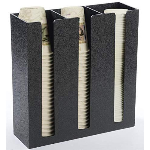 Plantex Metal Cup Holder/Cup Organizer For Kitchen/Cup Holder For Kitchen/3 Column- (Black)