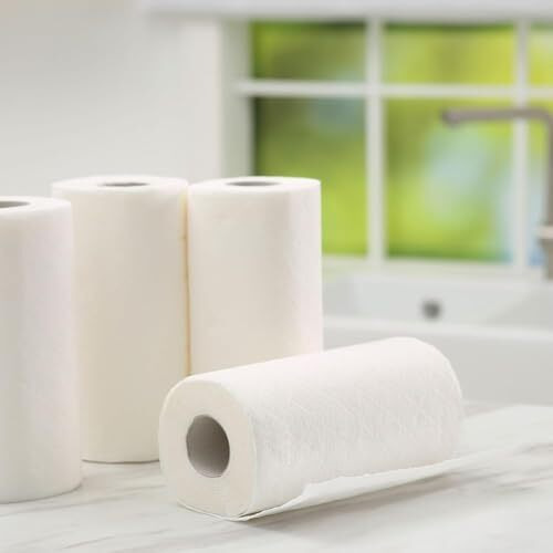 Etsap (Pack Of 4)2 Ply Kitchen Tissue Rolls | 400 Sheets| 100 Kitchen Towels X 4 Rolls | Soft And Highly Absorbent | Natural Semi Virgin(Pack Of 4)