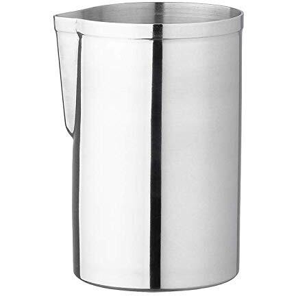 Nj Japanese Style Seamless Stainless Steel Mixing Glass Stirring Cocktail 480 Ml