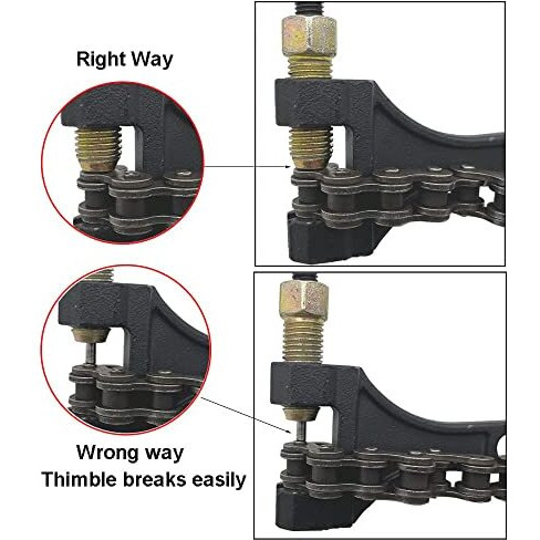 Aasons Motorcycle Chain Breaker Chain Removal Breaker Drive Splitter Cutter Link Repair Tool Universal For Motorcycle Bike Atv Chains (420 To 530)