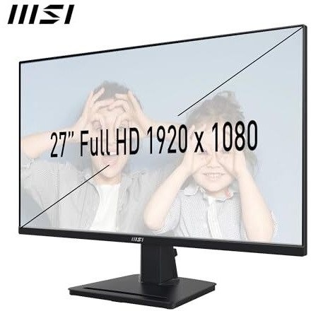 Msi Pro Mp275 27 Inch Full Hd Office Monitor - 1920 X 1080 Ips Panel, 100 Hz, Eye-Friendly Screen, Built-In Speakers, Tilt-Adjustable - Hdmi 1.4B, D-Sub (Vga)