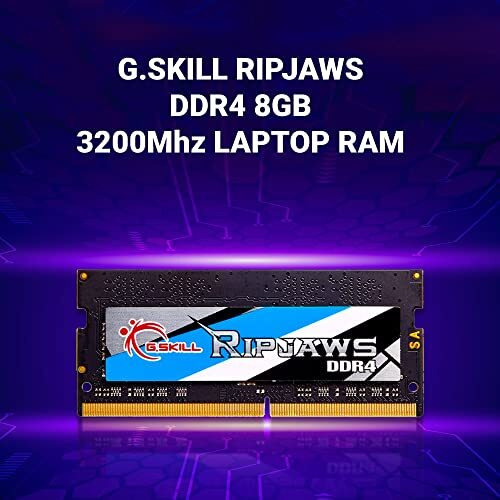 G.Skill Ripjaws 8Gb (1 * 8Gb) Ddr4 3200Mhz Cl22-22-22 1.20V So-Dimm Laptop Memory Ram - F4-3200C22S-8Grs