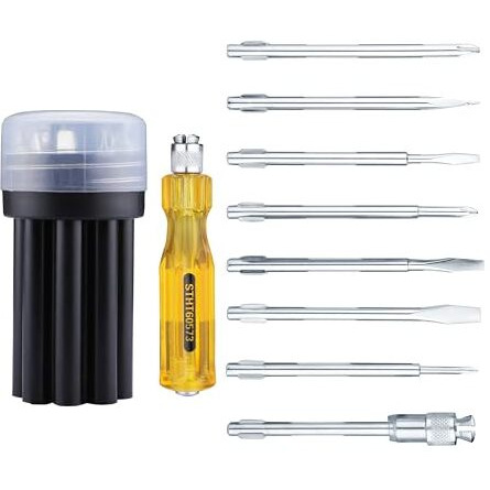 Stanley Stht60573-8B 8 Pcs Screwdriver Set - Yellow & Black
