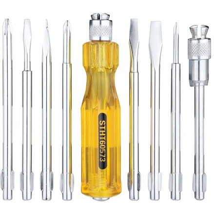 Stanley Stht60573-8B 8 Pcs Screwdriver Set - Yellow & Black