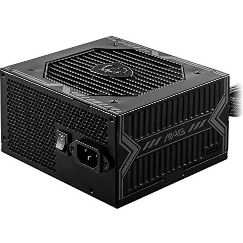 Msi Mag A650Bn Power Supply Unit - 650W, 80 Plus Bronze Certified, 12V Single-Rail, Dc-To-Dc Circuit, 120Mm Fan, Active Pfc Design, Multiple Connectivity, For Gaming Pc, 5-Year Warranty