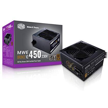 Cooler Master Mwe 450 Bronze V2 Power Supply - Non-Modular | 80 Plus Bronze Certified | 120Mm Hdb Fan | Dc-To-Dc Circuit Design | Atx 2.52 Version | 450 Watt