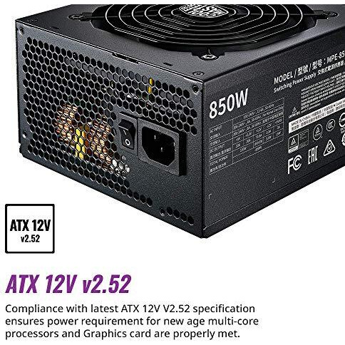 Cooler Master Mwe 850 Gold V2 Power Supply - Fully Modular | 80 Plus Gold Certified | 120Mm Hdb Fan | Dc-To-Dc Circuit Design | 2 Eps Connectors | 850 Watt