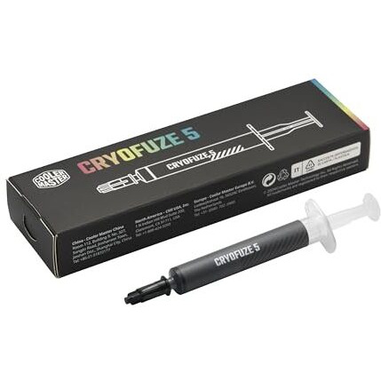 Cooler Master Cryofuze 5 Thermal Paste - For Processor, Gpu, Console, Laptop | 12.6 W/M-K Thermal Conductivity | Excellent Performance | Easy To Apply | Non Corrosive (Cryofuze Violet)
