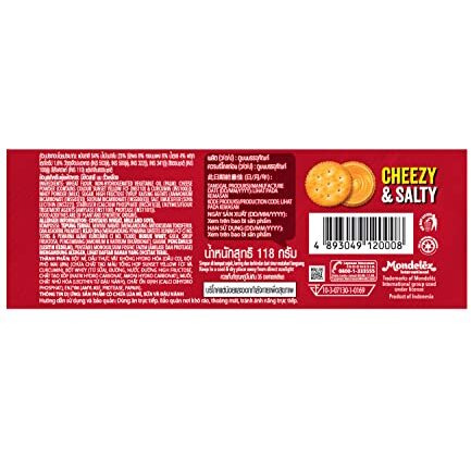 Ritz Cheese Cream Sandwich Cracker Biscuits, 100 G, Red