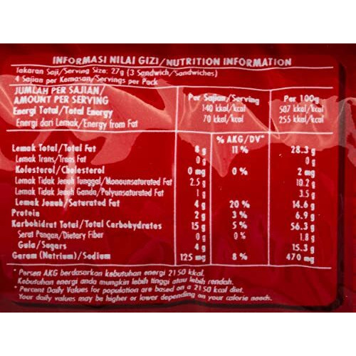 Ritz Cheese Cream Sandwich Cracker Biscuits, 100 G, Red