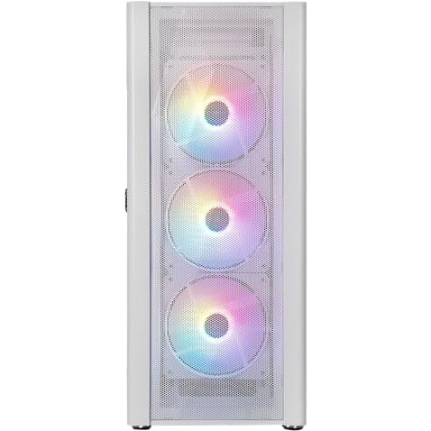 Galax Pc Case Revolution-06 (Rev-06W) White Gaming Cabinet | Supports Atx, M-Atx, Itx | 4 Rgb Cooling Fans | Hinged Magnetic Tempered Glass Door | Mesh Panel | Minimalist Design | Spacious Interior