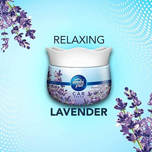 Ambi Pur Car Freshener Gel, Relaxing Lavender, 75 G