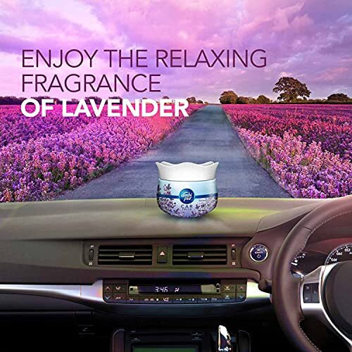 Ambi Pur Car Freshener Gel, Relaxing Lavender, 75 G