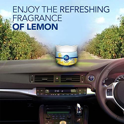 Ambi Pur Car Freshener Gel, Refreshing Lemon, 75 G
