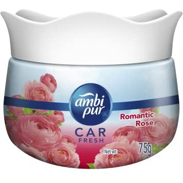 Ambi Pur Car Freshener Gel, Romantic Rose, 75 G
