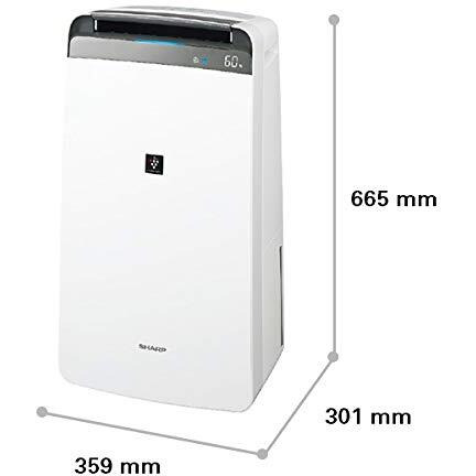 Sharp Dehumidifier With Air Purifier I Plasmacluster Tech Fight Against Mold, Fungus, Vocs I Absorb Moisture I Clothe Dryer I Hepa+Carbon+Pre-Filter I Area Covers 550 Ft I Drain 20L/Day I Dw-J20Fm-W