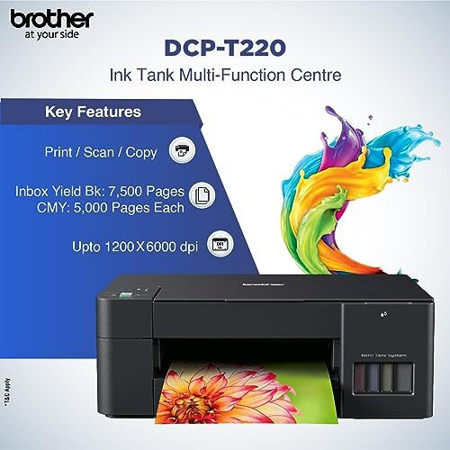 Brother Dcp-T220 All-In One Ink Tank Refill System Printer