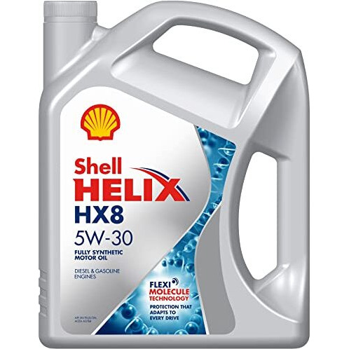 Shell Helix Hx8 5W-30 Api Sn/Cf, Acea A3/B4 Fully Synthetic Engine Oil For Cars (5 L)